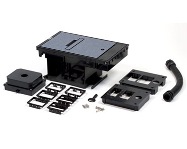 Mayer-DDS-Exterior Box Cover Assembly, 2-Gang Low Voltage Box for Communication and A/V, Gray (COVER ONLY)-1