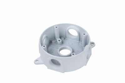 Product image for P&S WPRB35W WP BOX ROUND 5 HOLE 3/4
