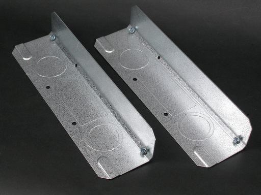 Product image for Wiremold DS4014A 10" Satin Anodized Steel Multiple Channel Raceway Backfeed Coupling