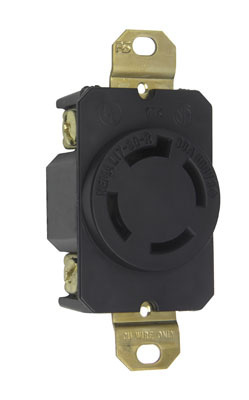 Product image for Pass & Seymour L1730-R Turnlok Single Receptacle, 4wire, 30amp 600V