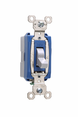 Product image for Pass & Seymour PS15AC1-GRY 1pole Toggle Switch, Back & Side Wire, 15A 120/277V - Gray