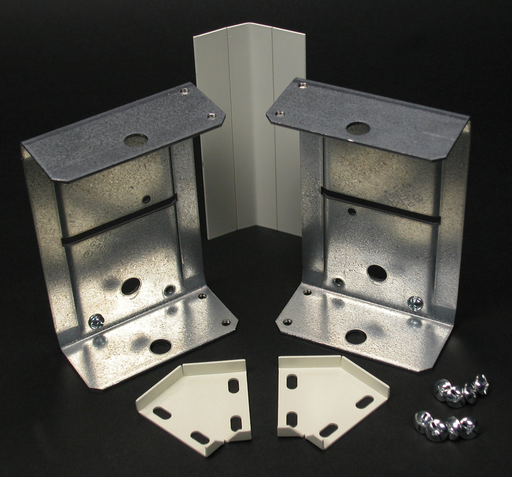 Product image for Wiremold V4012TX Ivory Steel Multiple Channel Raceway Internal or External 45 Degrees Elbow