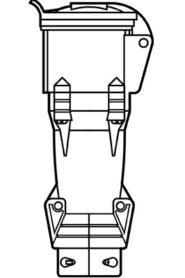 Product image for P/S CONN 4W 30A 3PH 250V SP