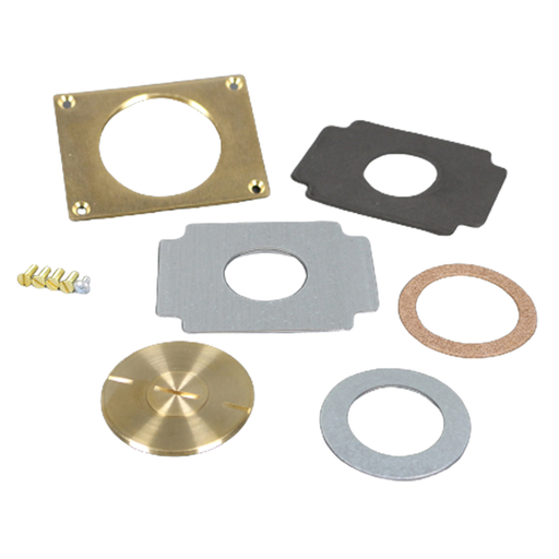 Product image for Wiremold 829CK-1/2 2-5/8 x 1/2" Brass Floor Box Communication Cover Plate