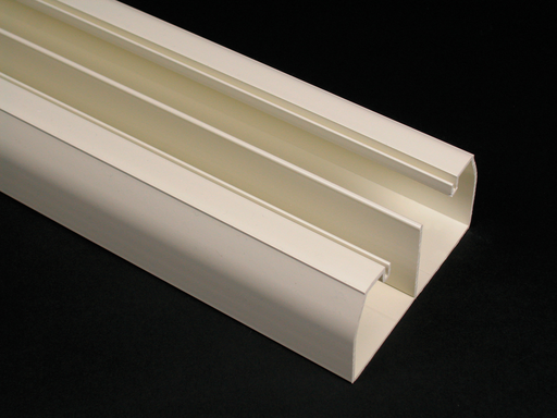 Wiremold 40N2B08WH CableSmart 40N2-Series Two Compartment Raceway Base Product image for Wiremold 40N2B08WH CableSmart 40N2-Series Two Compartment Raceway Base