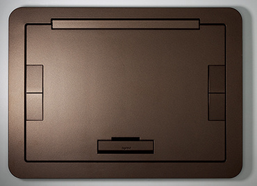 Product image for Wiremold EFB610CTBZ Evolution™-Series EFB6, EFB8, EFT10 Floor Box Flush Style Cover with Carpet Insert