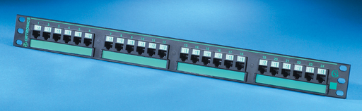 Product image for Ortronics OR-PHD5E6U24 24-Port Painted Blank Aluminum T568A/T568B Category 5E 110 Patch Panel