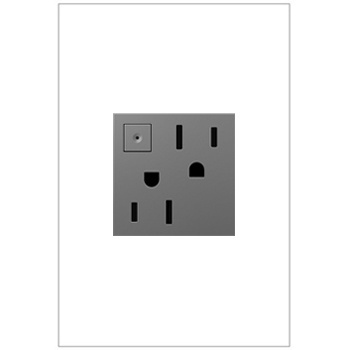 Product image for Pass & Seymour ARPS152-M4 15A 125V Tamper-Resistant Energy Saving Receptacle - Magnesium