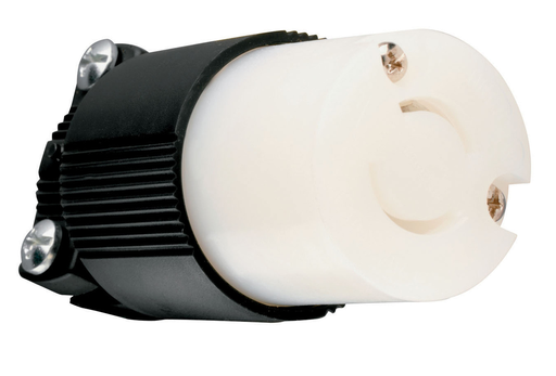 Product image for Pass & Seymour 7101 250 VAC 20 Amp 2-Pole 2-Wire Polarized Locking Device Connector