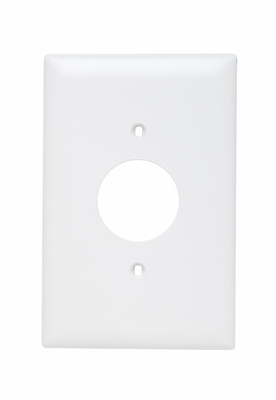 Product image for Pass & Seymour TPJ7-W 1Gang Wall Plate, Single Receptacle, Nylon, Jumbo - White