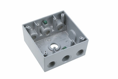 Product image for P&S WPB276 WP BOX 2G 6 HOLE 3 SIDE