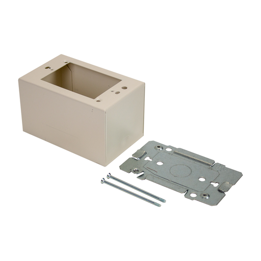Product image for Wiremold 2444-FW 2400-Series Extra Deep Device Box Fitting, Fog White