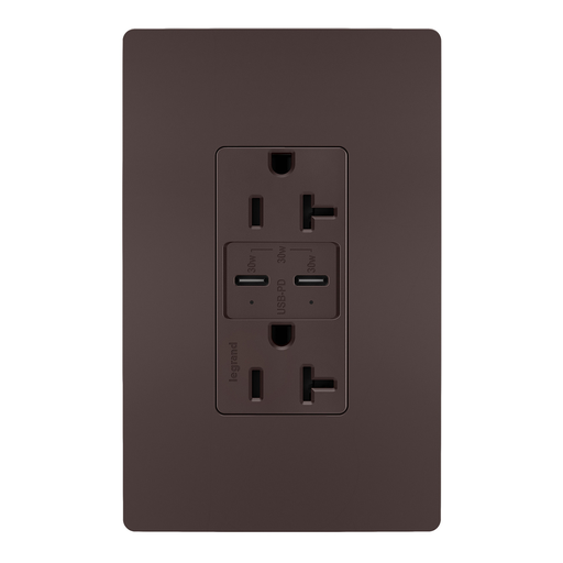 Mayer-DDS-radiant® 20A Tamper Resistant Ultra Fast PLUS Power Delivery USB Type C/C Outlet, Dark Bronze-1