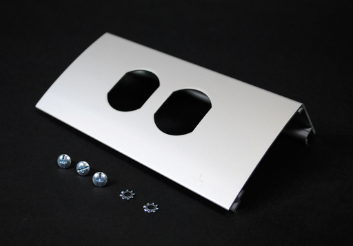 Product image for Wiremold ALDS4047D ALDS4000-Series Single-Channel Duplex Device Plate Fitting