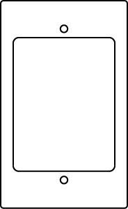 Product image for Wiremold RFB119-AB RFB9 and RFB11-Series Communication Device Plate