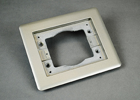 Product image for Wiremold 817TCAL-NK 1-Gang Carpet & Tile Flange, Nickel