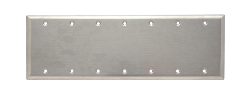 Product image for Pass & Seymour SS6013 7Gang Wall Plate, Blank, Standard - 302/304 Stainless Steel