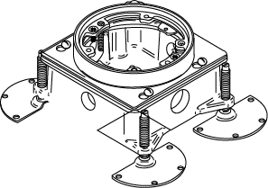 Product image for Wiremold 887B 1/2 x 3/4" 24.7 In? Cast Iron 1-Service Shallow Floor Box