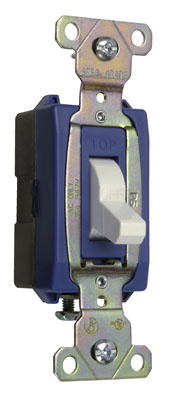 Product image for Pass & Seymour PS371510-W Canadian 1pole Switch, Back & Side Wire, 15A 347V - White