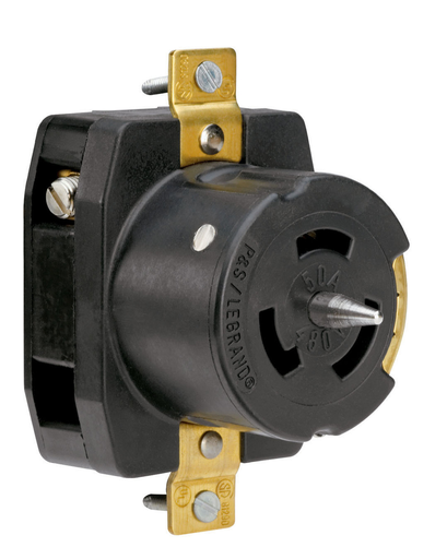 Product image for Pass & Seymour CS8469 2pole 3wire 480V Receptacle