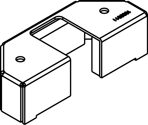 Product image for Wiremold 5PTHA Evolution 6AT-Series Bottom Housing Assembly