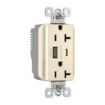 Product image for P&S PTTR20ACUSBLA PLUGTAIL 20A HYBR