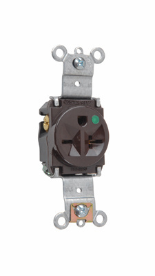 Product image for P&S 8801 HOSP GRD SGL RECEPT 20A 25