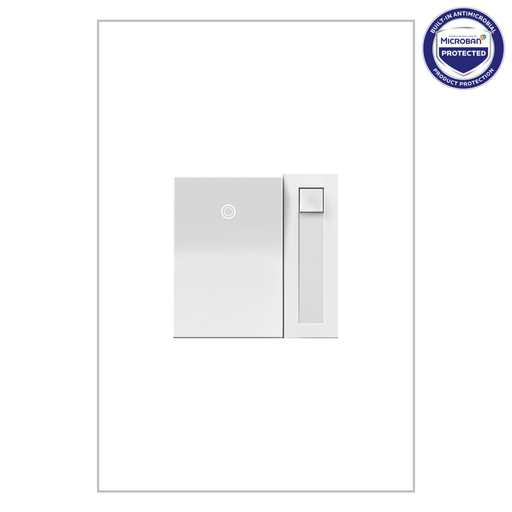 Product image for Pass & Seymour ADPD453L-W2 450W Paddle Dimmer Single Pole 3-Speed LED/CFL - White