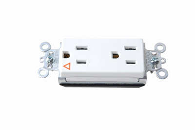 Product image for Pass & Seymour PTIG26262-W PlugTail™ Isolated Ground Decorator Spec Grade Duplex Receptacle, 15A 125V - White
