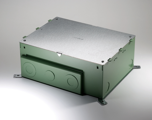 Product image for Wiremold EFB8S-OG Evolution™-Series Eight Gang On-Grade Floor Box