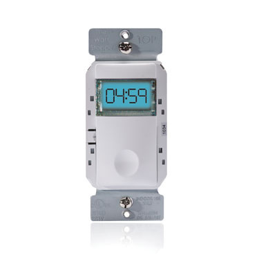 Product image for Pass & Seymour RT-100-W Programmable Countdown Time Switch, 120V - White