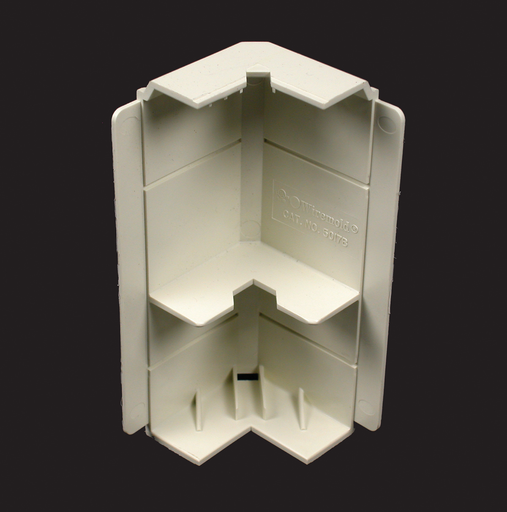 Product image for Wiremold 5017B 5-5/16 x 1-5/16" Non-Metallic Multiple Channel Raceway Internal Elbow Base