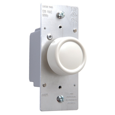 Product image for Pass & Seymour R600-WV RFI Rotary Dimmer 600W - White