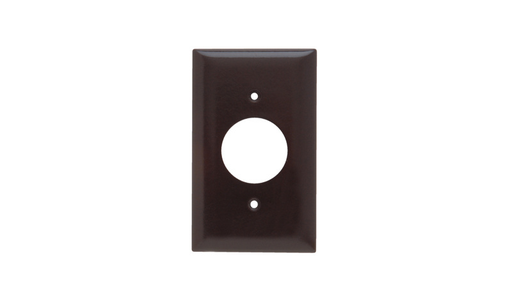 Product image for Pass & Seymour SP7 1Gang Wall Plate, Single Receptacle, Standard - Brown