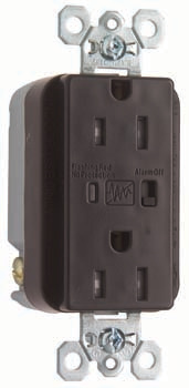 Product image for SPD RECP TR 15A/125V ALARM BR