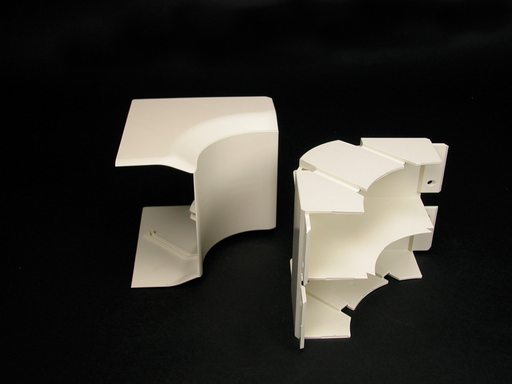 Product image for Wiremold 40N2F17WH CableSmart 40N2-Series Radiused Full Capacity Internal Elbow Fitting