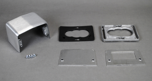 Product image for Wiremold 525J 4-Piece GFI Device Plate Pedestal Service Fitting