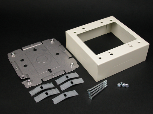 Product image for Wiremold 2448-2FW 2400-Series Device Box Fitting, Fog White