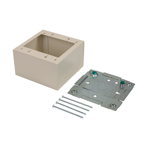 Product image for Wiremold 2444-2FW 2400-Series Extra Deep Device Box Fitting, Fog White
