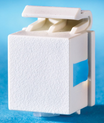Product image for Ortronics OR-KSB10 Fog White Blank Jack Module