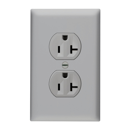 Product image for P&S 3232TR20SGRY TR DUPLEX REC 20A