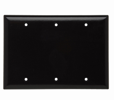 Product image for P&S SP34 SMOOTH WALL PLATE 3G BLNK