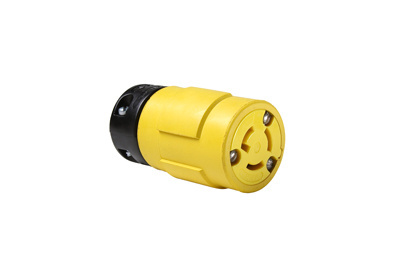 Product image for Pass & Seymour 2547 Locking Rubber Connector 15A 125V L5-15R