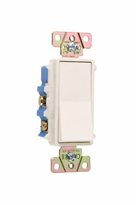 Product image for Pass & Seymour 2604-LA Four-way, Back and Side Wire, Decorator Switch, 15 amps, 120/277V, Light Almond