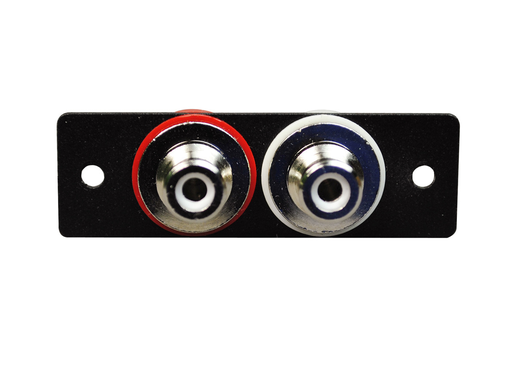 Product image for LCAN AV2003BK 1P,BLACK,TWO RCA F/BN