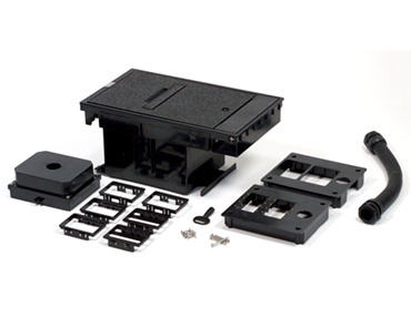 Mayer-DDS-Exterior Box Cover Assembly, 2-Gang Low Voltage Box for Communication and A/V, Black (COVER ONLY)-1