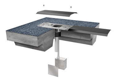Product image for Wiremold OFRPT3 OFR-Series Overfloor Raceway 3 Inch Poke-Thru Transition