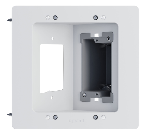 Product image for OnQ HT2302BWH RECESSED PWR & LV BRA