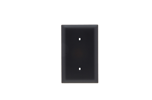 Product image for Pass & Seymour TP14-BK 1Gang Wall Plate, Blank, Nylon, Standard - Black