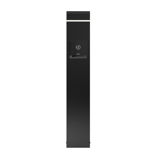 Mayer-DDS-Charging Station with Accent Light, 2-Gang, (1) Duplex GFCI and (1) 4-Port USB-A Outlet - Black-1